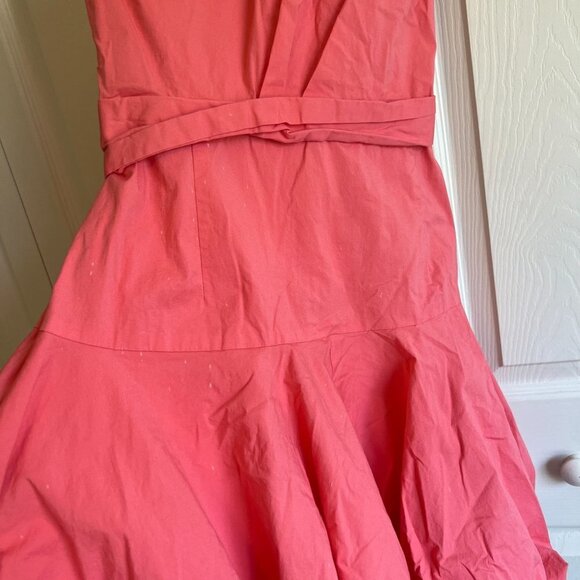 Derek Lam Collective Coral Pink One Shoulder Puff Dress Women's Size 40, US 4 - Picture 10 of 12